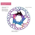 thumbnail image 3 of Floating Disc Rotor, Disc Brake Rotor Bike High Hardness Floating Rotor Colorful 6 Nails Mountain Bike Stainless Steel Disc Brake Rotor, 3 of 8