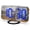 Blue, variant on Digital Clock Large Displaycreative Usb Charging Mirror Electronic Digital Alarm Clock Led Display Electronic Clock 6.5 Inch Large Screen Home and Office Electronic Alarm Clock
