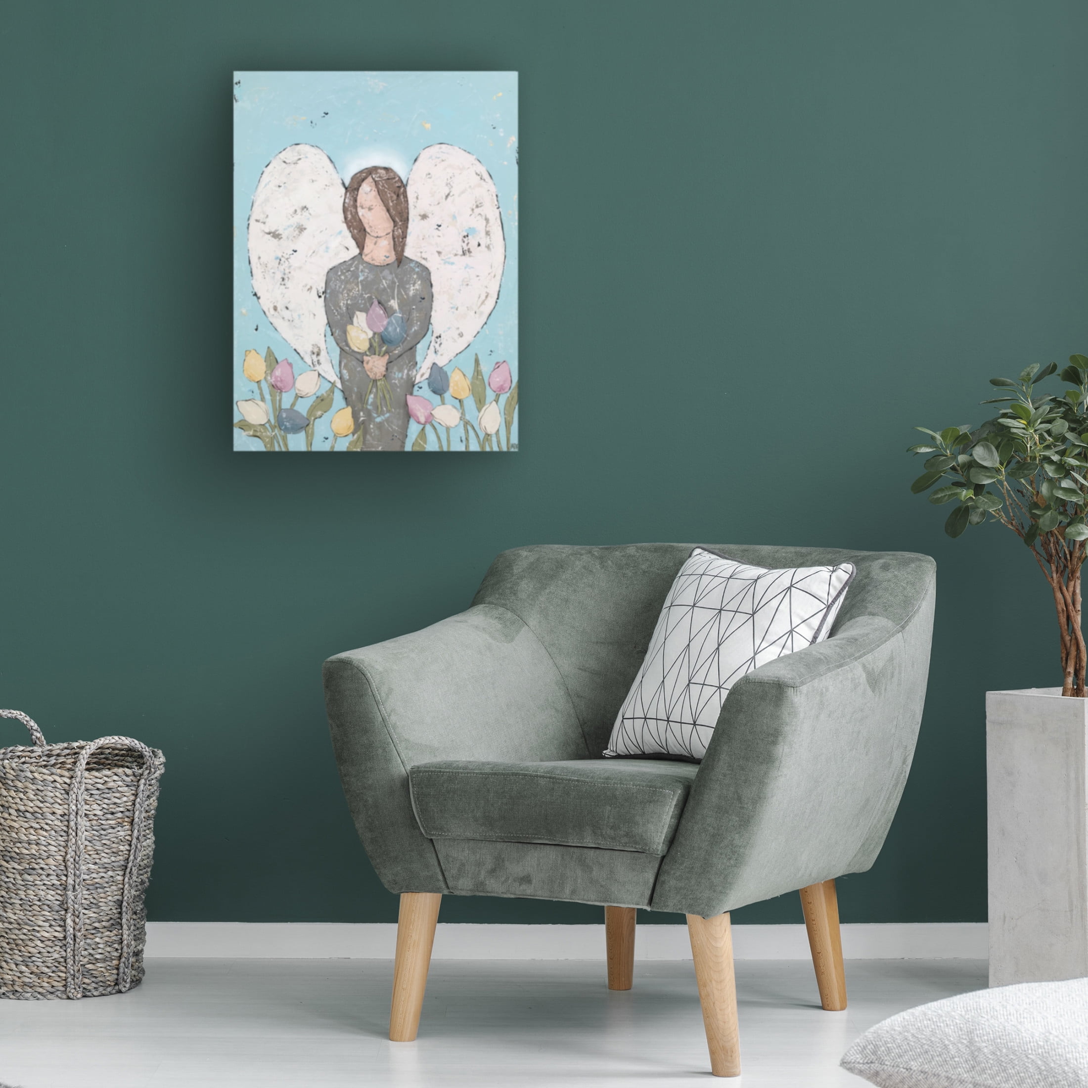 Trademark Fine Art Jade Reynolds  Garden Angel II Canvas Wall Art