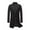 Black, variant on Herrnalise Men's Autumn And Winter Business Medium Long Woolen Coat Fashion Lapel Warm Fashion Coat Black