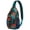Colorful, variant on Yellow Banana Pattern Sling Backpack for Travel, Lightweight Crossbody Bag with Cute Tropical Fruit Print and Multi-Layer Storage for Banana Enthusiasts