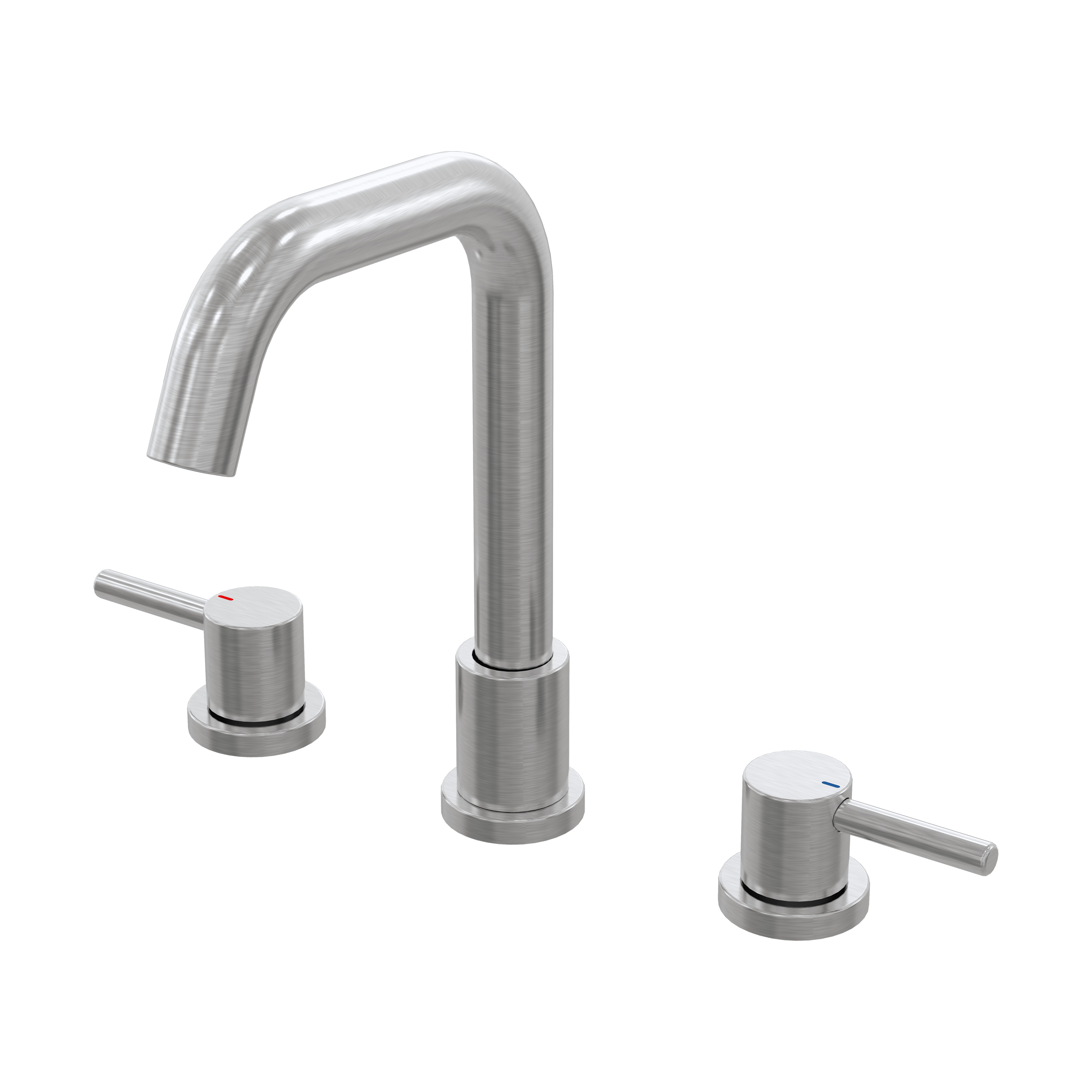 Brushed Nickel Bathroom Faucet 3 Hole,8 Inch Bathroom Faucet with Metal Pop-up Drain Assembly, Two Handle Vanity Faucet with cUPC Supply Lines, 8" Widespread Bathroom Sink Faucet