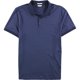 thumbnail image 1 of Calvin Klein Mens Liquid Cotton Striped Polo Shirt, blue, M, 1 of 1