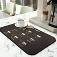 thumbnail image 2 of Experience the Ultimate 19.5x12in Coffee Mat Super Absorbent, Stain Hiding, Anti-Slip - Perfect for Countertops, Coffee Drying Mat Coffee Machines, & Dish Drying, 2 of 7