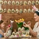 thumbnail image 1 of Decoraciones de Pascua, adornos de Pascua, regalos de Pascua, flores de primavera de Pascua, letrero de puerta de conejito, letrero colgante de madera festivo, letreros decorativos de Pascua, letrero, 1 of 6
