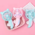 thumbnail image 3 of Joernso Student Fan Strong Wind Comfortable Grip Cat Design Mini Hand Pressure Fan for Home, 3 of 8