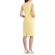 thumbnail image 3 of INSPIRE CHIC Vestido de Mujer con Rhinestones, Cuello Barco, Sin Mangas, Vestido Lápiz Ajustado 2XL Amarillo Claro, 3 of 5