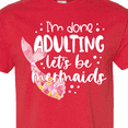 thumbnail image 4 of Inktastic I'm Done Adulting Let's Be Mermaids with Pink Mermaid Tail T-Shirt, 4 of 5