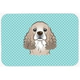 thumbnail image 1 of Checkerboard Blue Cocker Spaniel Mouse Pad, Hot Pad Or Trivet, 7.75 x 9.25 In., 1 of 1