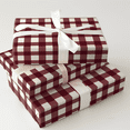thumbnail image 5 of Maroon Check - Christmas Wrapping Paper Roll - Gift Wrap for Holidays, Birthdays, Christmas, 5 of 5