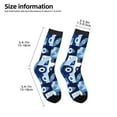 thumbnail image 2 of Zufioo Evil Eye Print Children's Mid-tube Socks, Contrast Color High Elastic Sports Socks - Sweat-absorbent, Warm, Suitable for Children Aged 6-10, 2 of 5