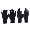 thumbnail image 4 of HAKIDZEL 4Pcs Short Gloves for Women Golfing Black Spandex, 4 of 8
