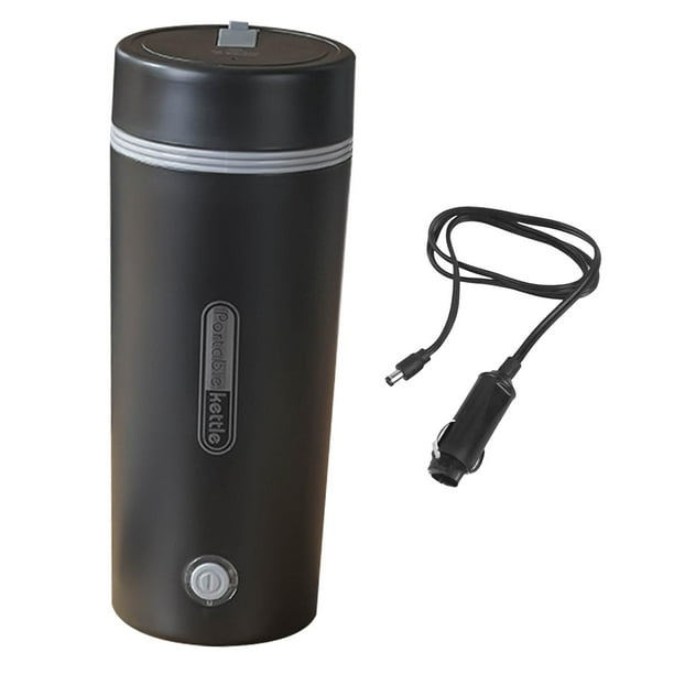 Hervidor de agua eléctrico Hervidor de agua caliente Acero inoxidable Multifuncional Personal negro