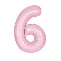 Brava - Pink Number 6 Foil Balloon (34 in.)