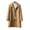 Camel, variant on Women's Wool Blend Coat Single Breasted Mid-Length Pea Coat Notch Lapel Trench Coat Fall Winter Outerwear