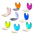 thumbnail image 2 of EeaseCA Dental Braces Storage Box Case Holder False Teeth Transparent Teeth Retainer Case (Orange), 2 of 7