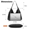 thumbnail image 6 of FALAN MULE Women's Handbags Vintage PU Leather Shoulder Bags Women Ladies Bags Totes, 6 of 7