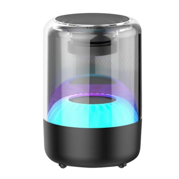 Cool Circle Color Light Bluetooth-Compatible Speaker Stereo Surround Bass Audios Speaker for Home Party Beach