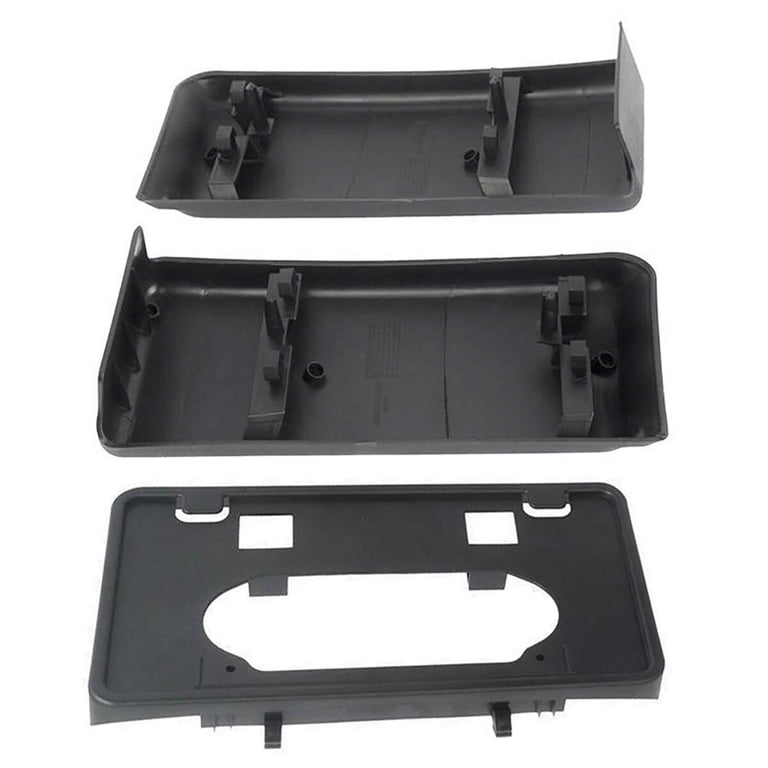 Front License Plate Frame & Bumper Guard Set For 2018-2020 Ford F-150 (3-Piece Kit)