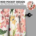 thumbnail image 3 of Vintage Colorful Flowers Tier Kitchen Curtains for Bathroom Living Rod Pocket Window Drapes 28"x39" 2 Panels Window Treatment Tiers, 3 of 4