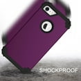 thumbnail image 6 of JTCASES for iPhone 8 Plus Case, Drop Resistant Corners, Wireless Charging, Heavy Duty Shockproof Hybrid Hard PC Bumper, Camera Protection, Skin-feel Anti-scratch Tough Cover, Purple, 6 of 7