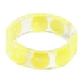 thumbnail image 2 of Latrodar Cute Acrylic Resin Rings Colorful Suer Knuckle Transparent Rings Yellow up to 30% Off, 2 of 2