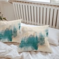 thumbnail image 5 of Abstract Outdoor Pillow Covers Pack of 2 Retro Watercolor Green Modern Waterproof Throw Pillow Covers Decorative Cushion Cases for Patio Garden Tent Balcony Couch 20x20 inch, 5 of 8