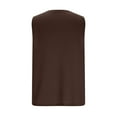 thumbnail image 4 of Stamzod Sleeveless Shirts for Men Solid Color Summer Basic Tank Top Men Casual Muscle Sports Tank Tops Brown M, 4 of 6
