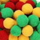 thumbnail image 1 of Pompones Esponjosos, 108 Pcs 1 pulgada/25 mm Mini Pompones para Manualidades Fabricación de Joyas Amarillo/Rojo/Verde, 1 of 6