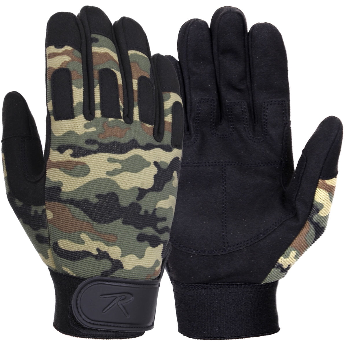 Lightweight All Purpose Duty Gloves, Woodland Camo