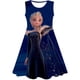 thumbnail image 1 of Vestido de Elsa de Frozen para niñas, vestido de princesa Elsa de dibujos animados, disfraz para niños de 1 a 10 años, vestido de fiesta de cumpleaños, ropa de princesa Elsa para niños 4T Gao Jinjia LED, 1 of 2