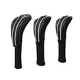 thumbnail image 4 of Juego de fundas para cabezas de palos de golf de madera de 3 piezas, juego de fundas para cabezas de palos de golf de madera, protector para la cabeza Negro, 4 of 8