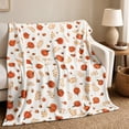 thumbnail image 7 of Luoshdecor Fall Pumpkin Plush Blanket, Thanksgiving Decorations Farmhouse Style for Harvest Party,Seasonal Gift and Home Decor 59x51 Inch, 7 of 7