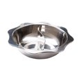 thumbnail image 2 of Lipstore Stainless Steel Divided Hot Pot Mandarin Duck Pot Round Hotpot Soup Cookware for M, 2 of 8