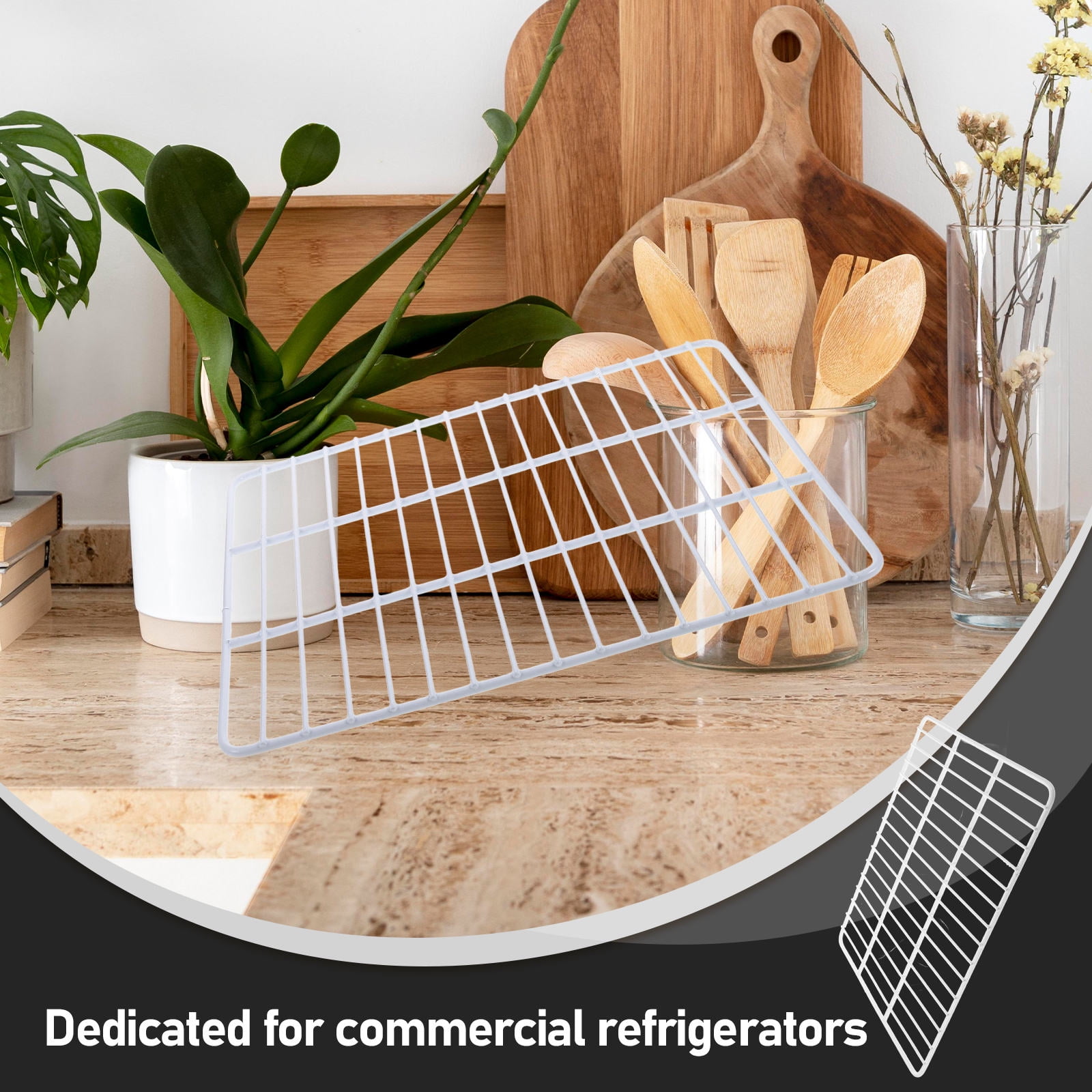 HEMOTON  Replacement Shelf for Fridge Commercial Freezer Shelves White