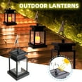thumbnail image 1 of Pisexur Retro Outdoor Garden Decoration Hanging Lantern Portable LED Solar Lantern on Clearance, 1 of 9