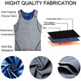 thumbnail image 4 of Lilvigor Sweat Body Shaper Men’s Premium Slimming Shapewear Workout Sauna Tank Top Compression Slimming Vest Gray, 4 of 7