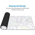 thumbnail image 4 of Topographic Map Mouse Pad Large Desk Mat XL Extended Non-Slip 31.5 X 11.8 in Keyboard Pads Base Mousepad Stitched Edge for Home Gaming Office Work, 4 of 6