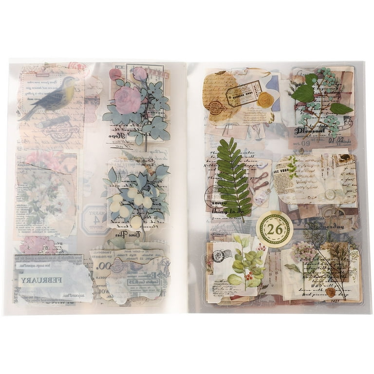 1 Pack Vintage Journal Kit Aesthetic Journaling Supplies Hand Account  Stickers 