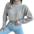 thumbnail image 3 of Vedolay Sweaters Women 2023 Plus Size Plush Sweater Pockets Outerwear Buttons Cardigan Coat Grey,S, 3 of 5