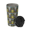 thumbnail image 2 of Yiaed Sugar Skulls Print Stainless Steel Coffee Mug -Vacuum Insulated Coffee Tumbler - Leakproof Travel Mugs Insulated for Hot & Cold Drinks, 2 of 8
