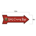thumbnail image 7 of Arrow Shape Plus Hot Cocoa Bar (Left) 12x4" Wall or Door Sign | Christmas Holiday Decoration, 7 of 7