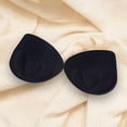 thumbnail image 4 of Almohadillas para sujetador de mujer, cómodas, transpirables y extraíbles, para trajes de baño, bikinis y deportes. División negra, 4 of 9