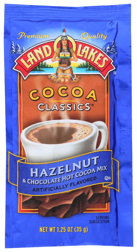 (12 Pack)Land O Lakes Cocoa Classics Hazelnut & Chocolate Hot Cocoa Mix, 1.25 oz