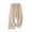 Beige, variant on Ruimatai Women's Elastic Waist Floral Embroidered Wide Leg Casual Pants with Pockets for Loungewear Daily Wear