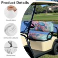 thumbnail image 6 of HUIACONG Turtle and Butterfly Pattern Universal Fit Golf Cart Seat Covers, Cute Soft Heavy Duty 2 Piece for Club Car EZGO TXT, 6 of 7