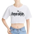 thumbnail image 4 of Freya Skye Merch “Not Even Mad About lt” Print Crop T-Shirt – Women’s Graphic Short Sleeve Tee, Casual Streetwear Gift for Music Lovers, 4 of 9