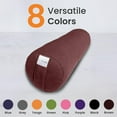 thumbnail image 3 of BuySphere Yoga Bolster Pillow for Restorative Yoga Meditation Bolster 100% Cotton Cylindrical Meditation Cushion Firm Yoga Cushion Bolster Washable Cover Body Pillow for Balance Support Asana Poses, 3 of 16