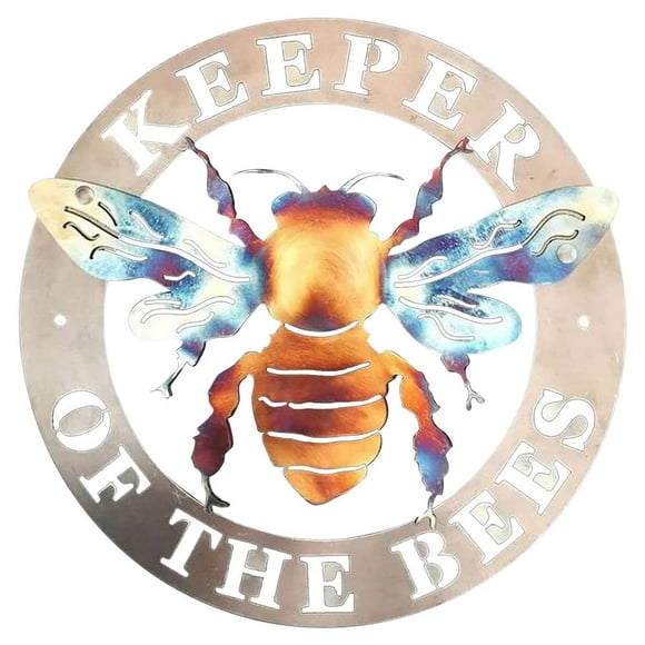 Home Hanging Decor Courtyard Decoration Metal Sign Walls Ornaments Art No Bad Smell Keeper Of The Bees Durable Crafts