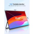 thumbnail image 3 of UPERFECT Moniteur Portable 15,6 Pouces, Moniteur d'Ordinateur Portable Ultra Mince 125 % sRGB avec Étui de Protection, Support / Haut-Parleur à Réglage Intégré, 3 of 9